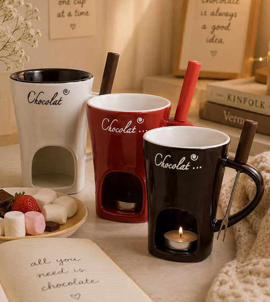 Taza Fondue de Cerámica